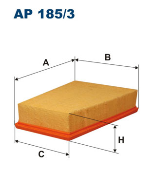 Filtr powietrza FILTRON AP185/3