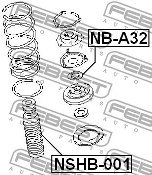 Osłona  miecha powietrznego FEBEST NSHB-001