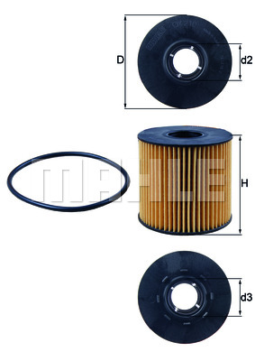 Filtr oleju KNECHT OX 210D