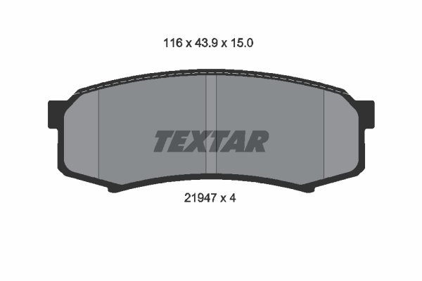 Klocki hamulcowe TEXTAR 2194701