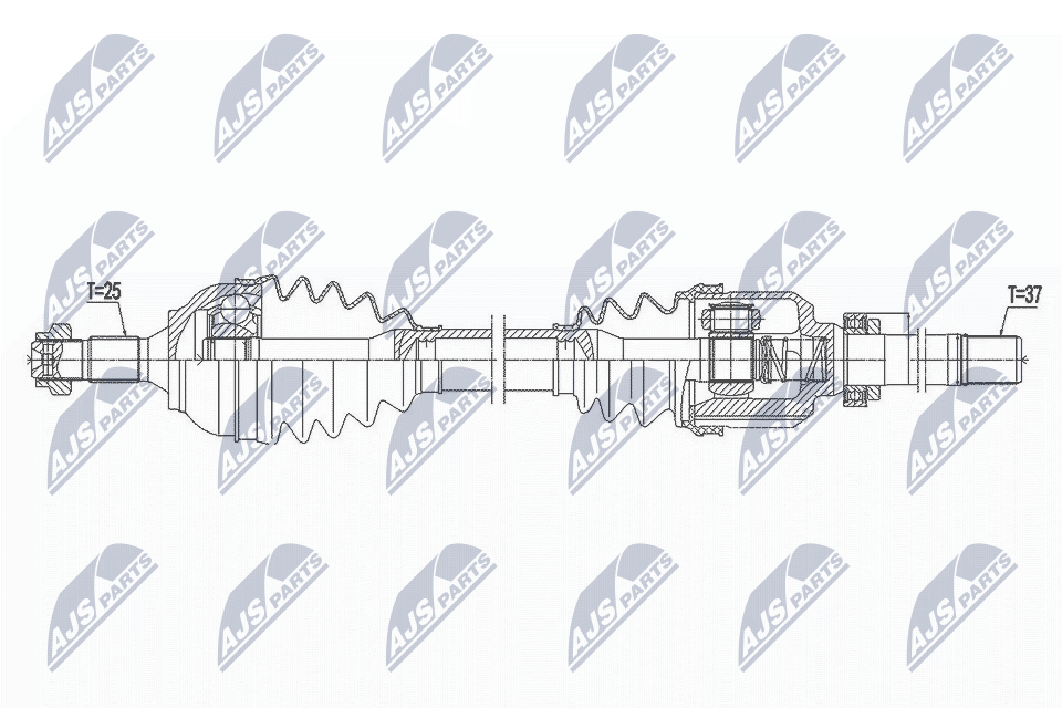 Filtr sadzy / filtr cząstek stałych, układ wydechowy NTY DPF-ME-013