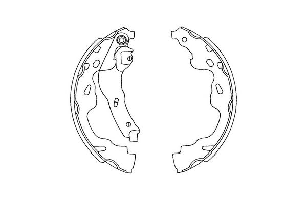 Zestaw szczęk hamulcowych KAVO PARTS KBS-9905