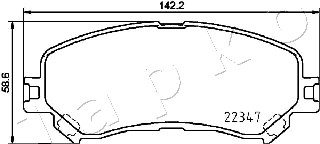 Klocki hamulcowe JAPKO 500707