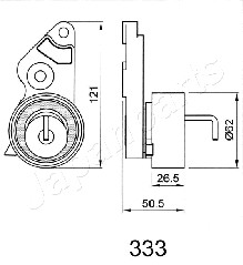 Napinacz, pasek rozrządu JAPANPARTS BE-333