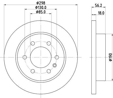 Tarcza hamulcowa HELLA 8DD 355 131-831
