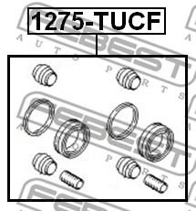 Zestaw naprawczy zacisku FEBEST 1275-TUCF