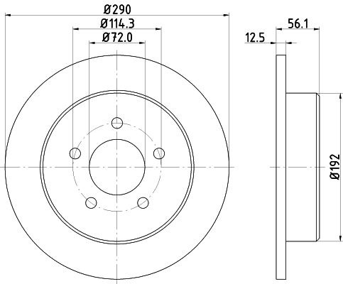 Tarcza hamulcowa HELLA 8DD 355 107-901