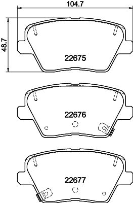 Klocki hamulcowe HELLA 8DB 355 037-891
