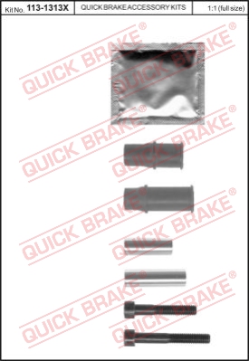 Zestaw tulei prowadzących zacisk hamulca QUICK BRAKE 113-1313X