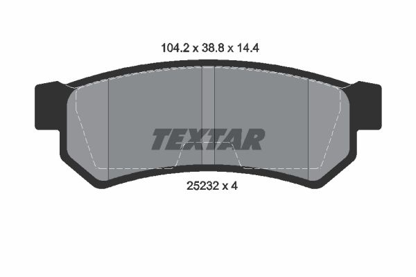 Klocki hamulcowe TEXTAR 2523201
