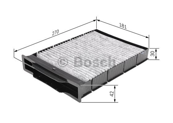 Filtr kabinowy BOSCH 1 987 432 393