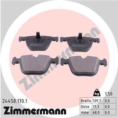 Klocki hamulcowe ZIMMERMANN 24458.170.1