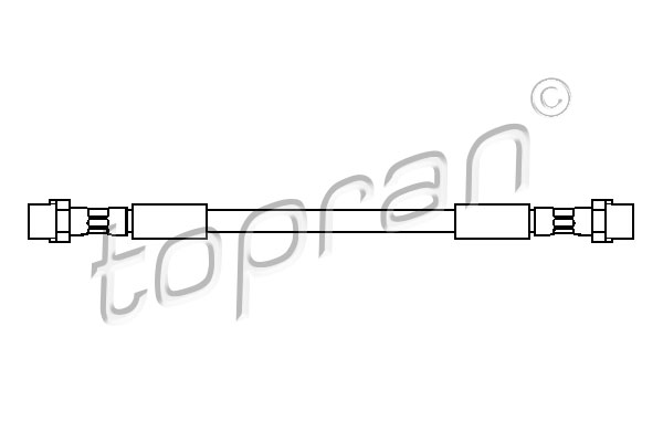 Przewód hamulcowy elastyczny TOPRAN 109 394
