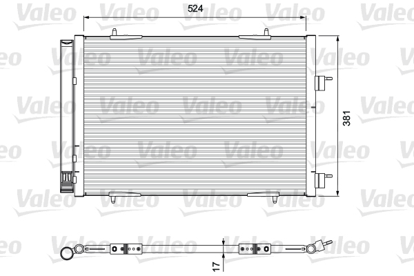 Skraplacz klimatyzacji VALEO 814406