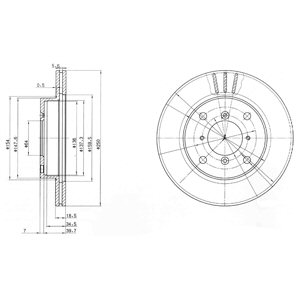 Tarcza hamulcowa DELPHI BG2583