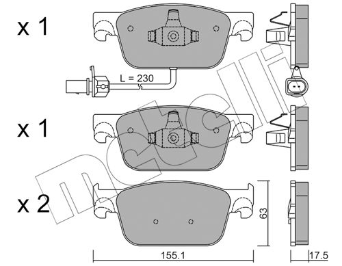 Klocki hamulcowe METELLI 22-1125-0