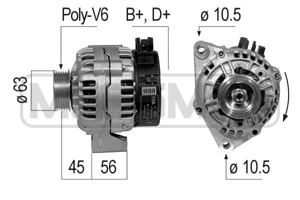 Alternator ERA 210216A