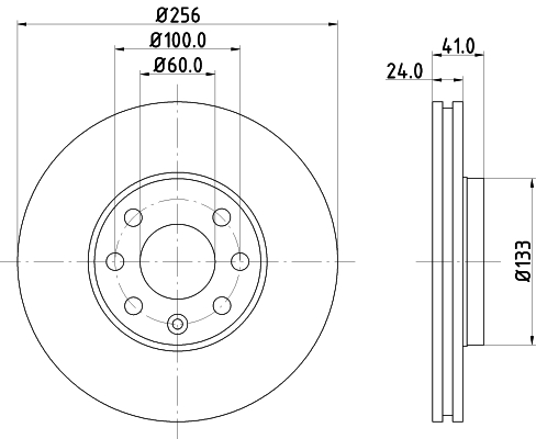 Tarcza hamulcowa HELLA 8DD 355 127-371