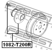 Piasta koła FEBEST 1082-T200R