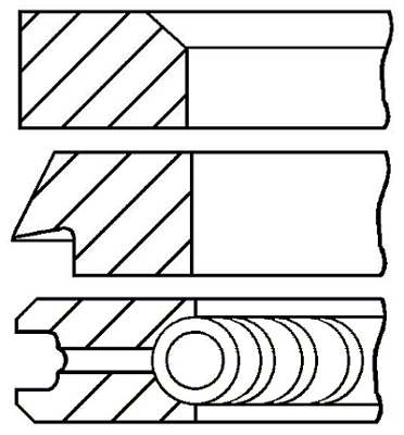 Pierścienie tłokowe GOETZE ENGINE 08-209806-00