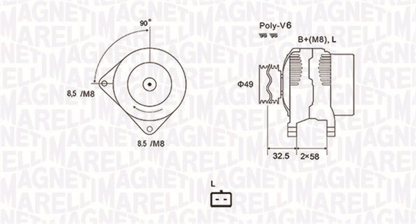 Alternator MAGNETI MARELLI 063731627010