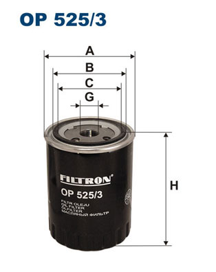 Filtr oleju FILTRON OP525/3
