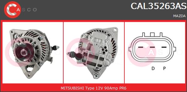 Alternator CASCO CAL35263AS