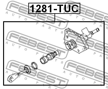 Pompa sprzęgła FEBEST 1281-TUC