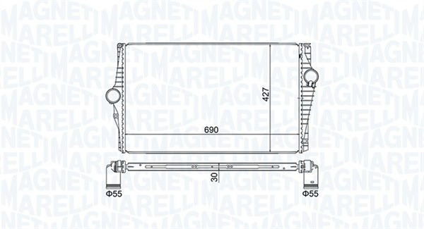 Chłodnica powietrza intercooler MAGNETI MARELLI 351319205220