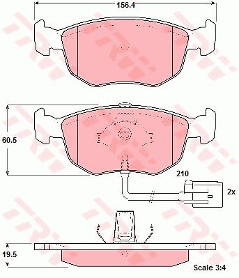 Klocki hamulcowe TRW GDB1213