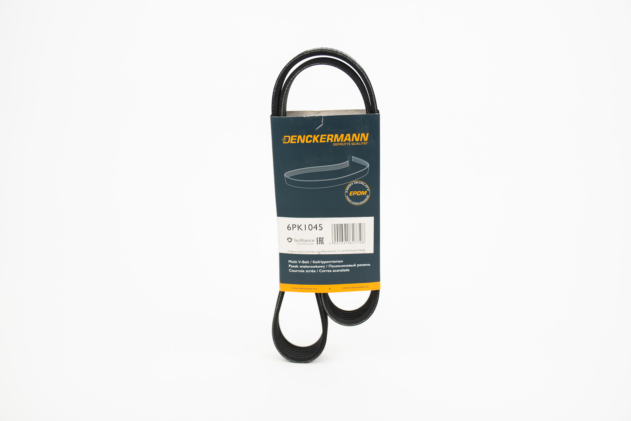 Pasek klinowy wielorowkowy DENCKERMANN 6PK1045