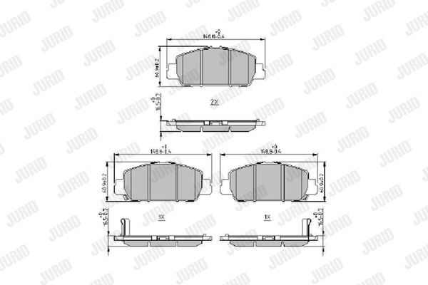 Klocki hamulcowe JURID 573970J