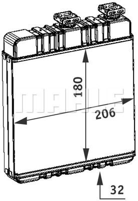 Nagrzewnica MAHLE AH 76 000P