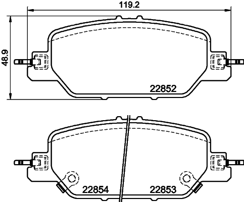 Klocki hamulcowe HELLA 8DB 355 039-191