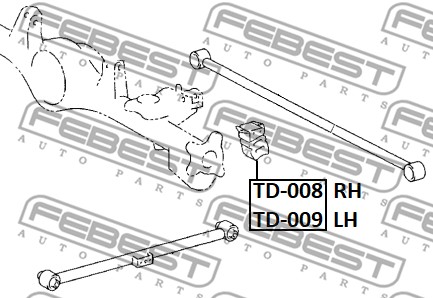 Dystans gumowy FEBEST TD-008