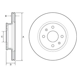 Tarcza hamulcowa DELPHI BG4535
