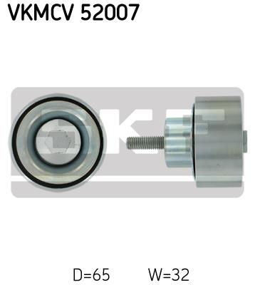 Rolka prowadząca paska osprzętu SKF VKMCV 52007