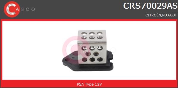 Rezystor wentylatora chłodnicy CASCO CRS70029AS