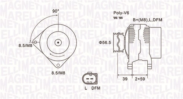 Alternator MAGNETI MARELLI 063731911010