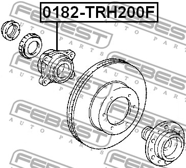Piasta koła FEBEST 0182-TRH200F
