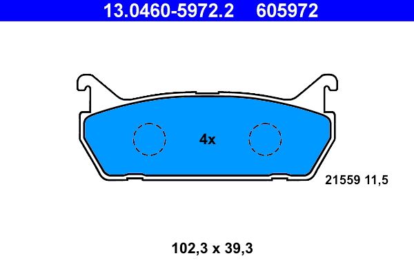 Klocki hamulcowe ATE 13.0460-5972.2