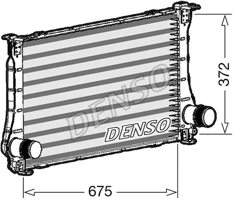 Chłodnica powietrza intercooler DENSO DIT50011