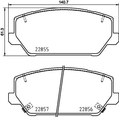 Klocki hamulcowe HELLA 8DB 355 037-701