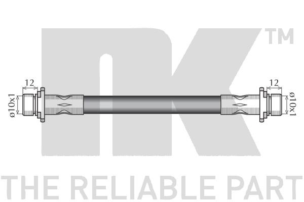 Przewód hamulcowy elastyczny NK 8545141