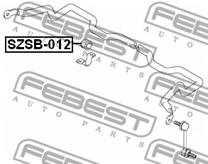 Guma stabilizatora FEBEST SZSB-012