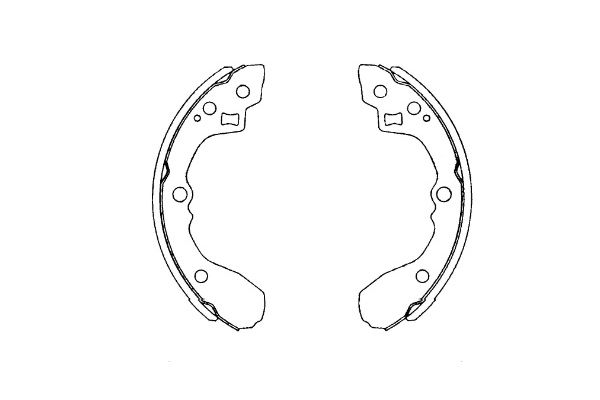 Zestaw szczęk hamulcowych KAVO PARTS KBS-4406