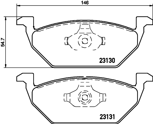 Klocki hamulcowe HELLA 8DB 355 008-591