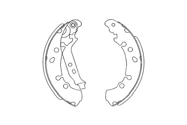 Zestaw szczęk hamulcowych KAVO PARTS KBS-9906