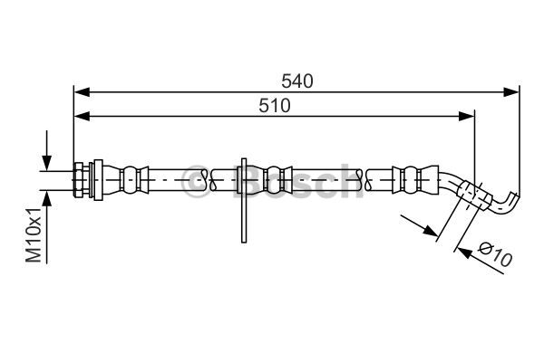 Przewód hamulcowy elastyczny BOSCH 1 987 481 560