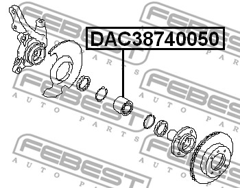 Łożysko koła FEBEST DAC38740050